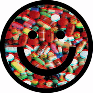 smiley face gif trippy trip hallucination hallucinogens xanax pills drugs lsd acid acidic psychedelic chill drop acid acid trip