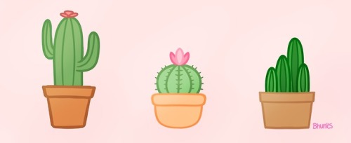 bhunked:cute little cacti!