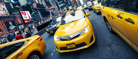 Taxi on Times Square by frederic prochasson on 500px.com