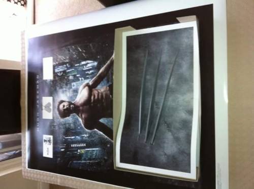 Finished Wolverine Claws replica and Hugh Jack man Autograph.