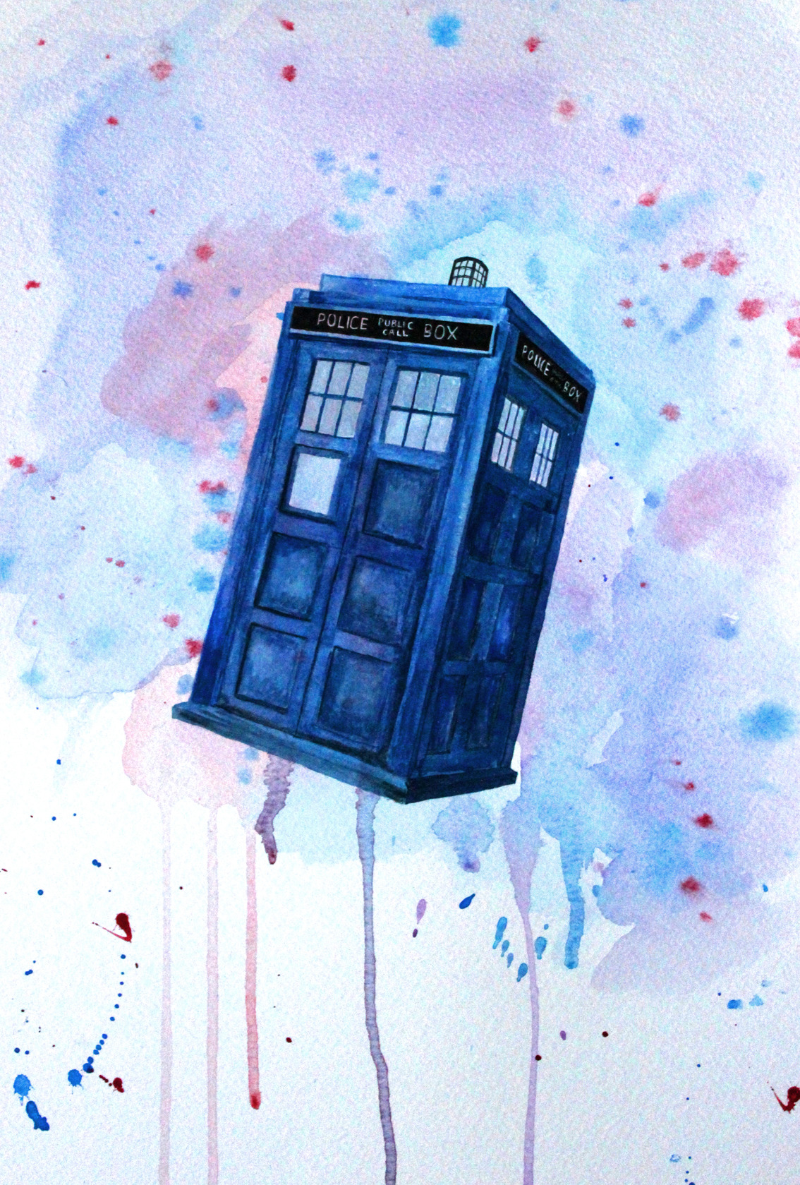 My Life As An: Artist — So I painted the Tardis. I’m trying to...