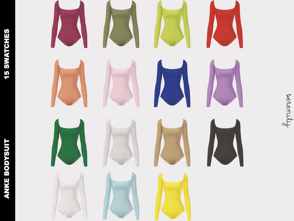 serenity-cc: Anke Bodysuit HQ Compatible new... - The Sims 4 CC ...