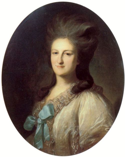 Fyodor Rokotov, Portrait of Varvara Novosiltseva (1780), 59x70...