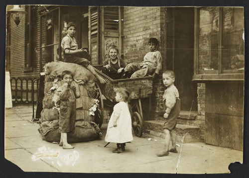 onceuponatown:New York: Children in the streets. Early...