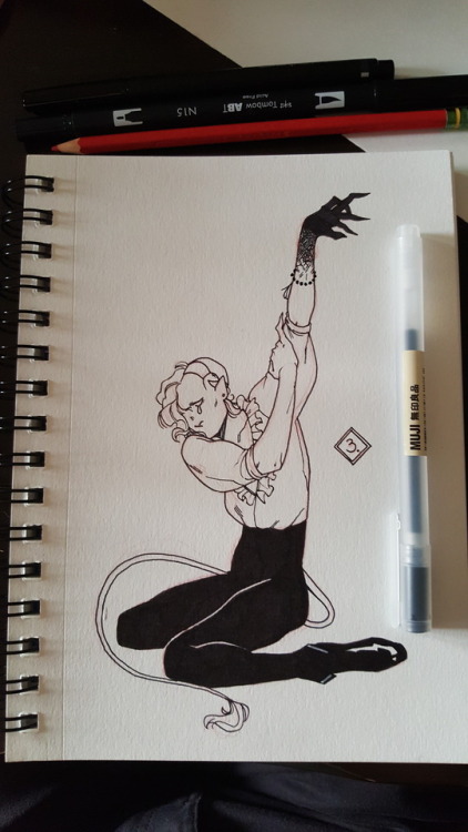 otherwolves:My inktober doodles are posted daily on twitter,...