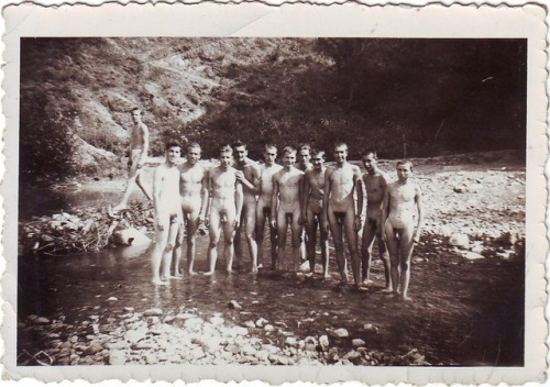 vintagemusclemen:Larger groups of men is out Saturday theme. ...