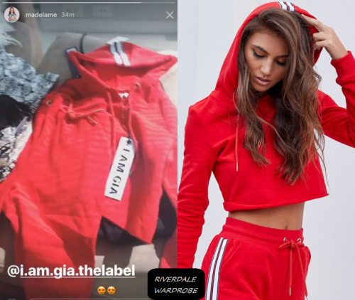 gia red hoodie