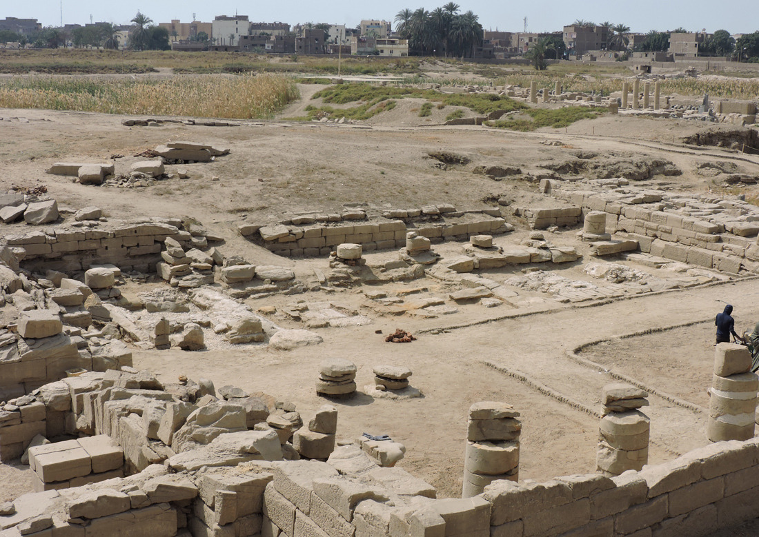 Dig Diary, March 10, 2019:        This is the final post of the season and includes the results of        work that took place after we left Luxor. This picture of the        whole of Temple A's 1st Court was taken on February 23, our last        day at the site. The Mut Temple...