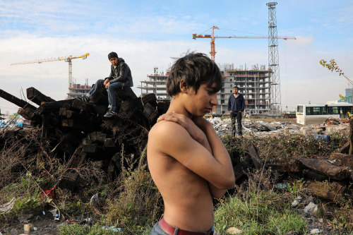 yahoonewsphotos:Trapped in Serbia, migrants shelter in a...