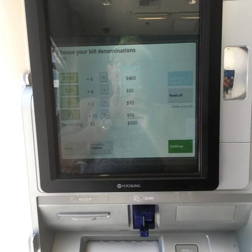 I love this Chase ATM by job, dispenses 1’s, 5’s,...