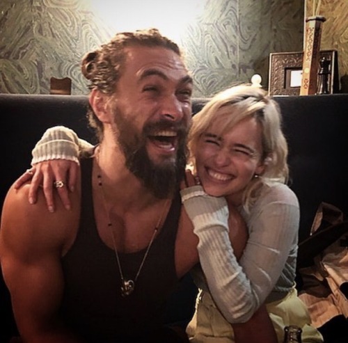 queenssansa:HOW TO DEAL? Emilia and Jason on instagram ❤️