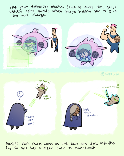 puptum:some character ability interactions in overwatchmy...