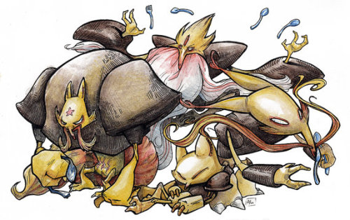 retrogamingblog:Pokemon Evolutions made by Ali ThomePrints...