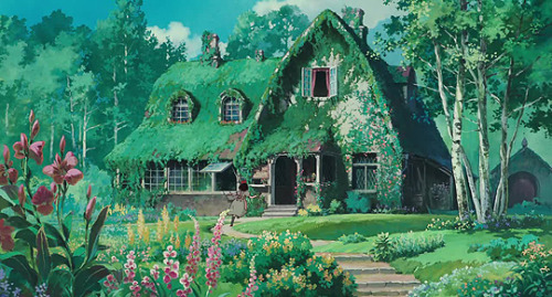 cinemamonamour:Ghibli Houses: Kiki’s House in Kiki’s Delivery...