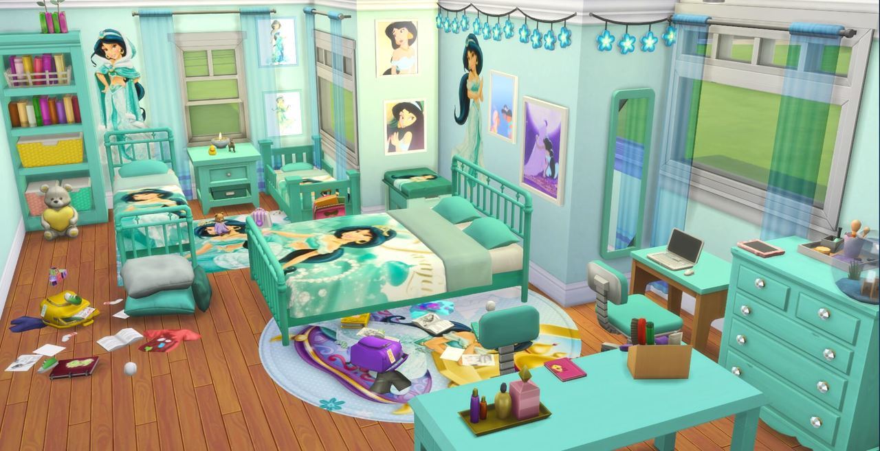 sims 4 cc princess bedroom