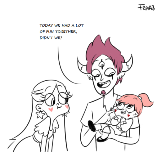 frava8:Almost everyone tought that my Starco child is a...