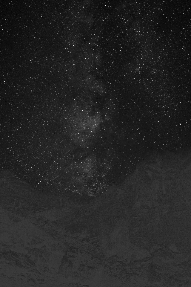 black and white milky way - Haute Route... - nature-hiking