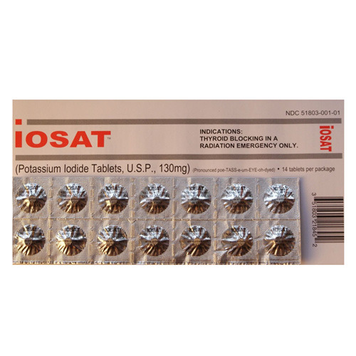 Apocalypse Supplies — Iosat Potassium Iodide Tablets 130 Mg 14