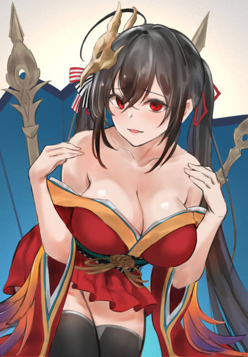 nijigenlewd:Taihou (excerpt) by artist れんず (@lens_02)