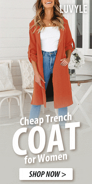 Cheap trench coat for women 