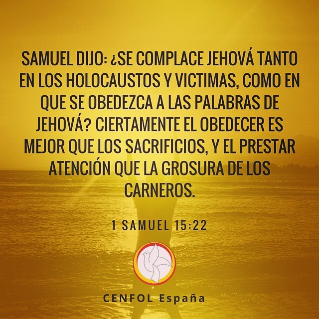 Cenfol España Versículo Para Memorizar 1 Samuel 1522 Lo