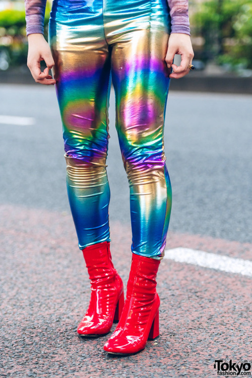 tokyo-fashion:17-year-old Japanese student Runa on the street...