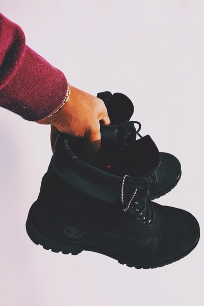 black timberlands tumblr