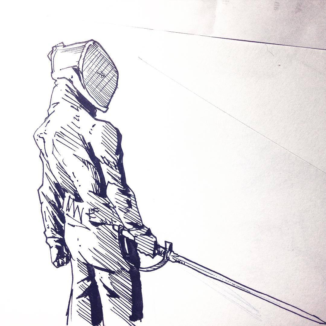 Show & Tell - #fencing #comic #manga #漫画 #makingcomics...