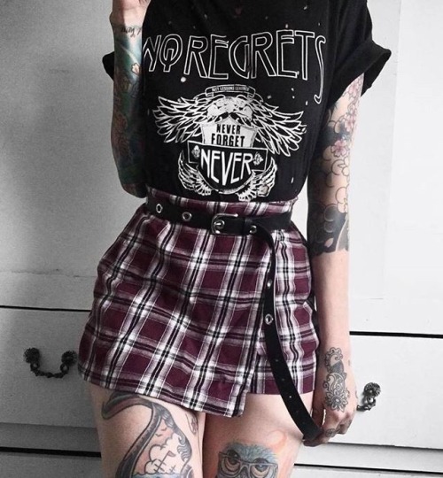 thigh tattoo on Tumblr