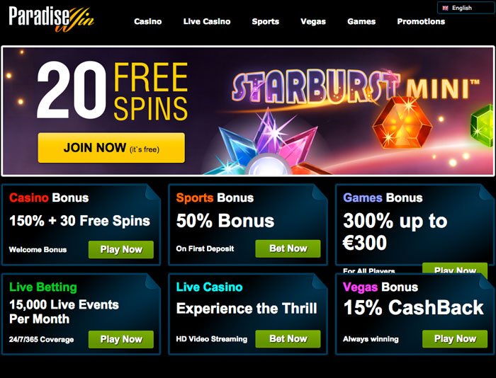 Paradisewin Mobile Casino