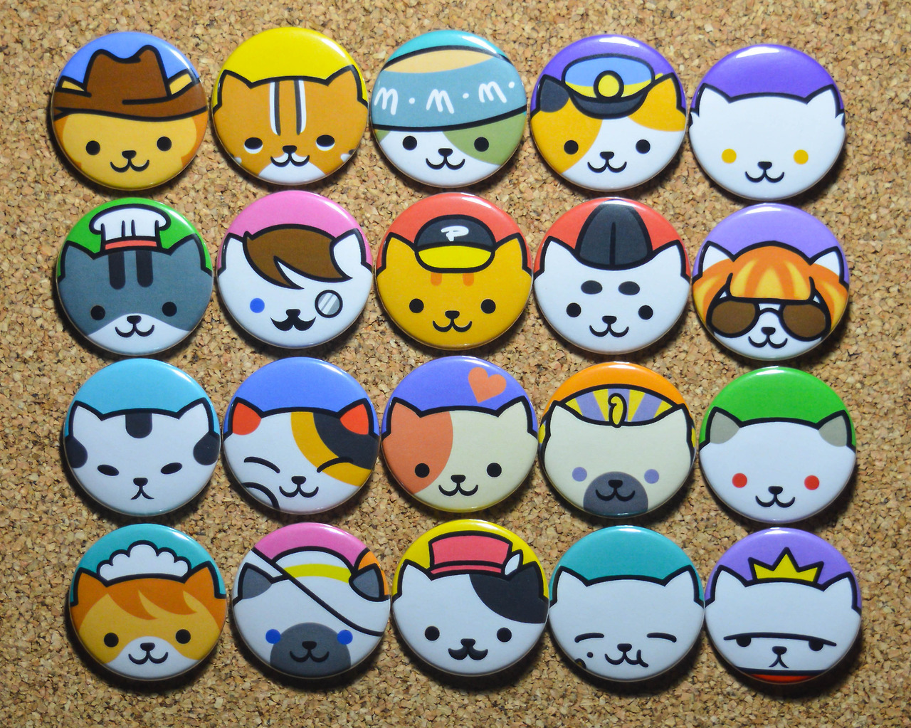 golden pressure new neko atsume rare cats button set check it