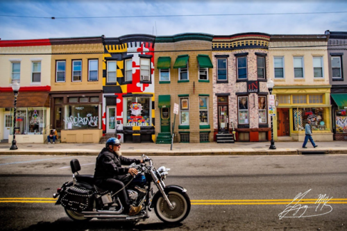 Maryland Flag Painted Baltimore Row Home: In A Box flags vexillology