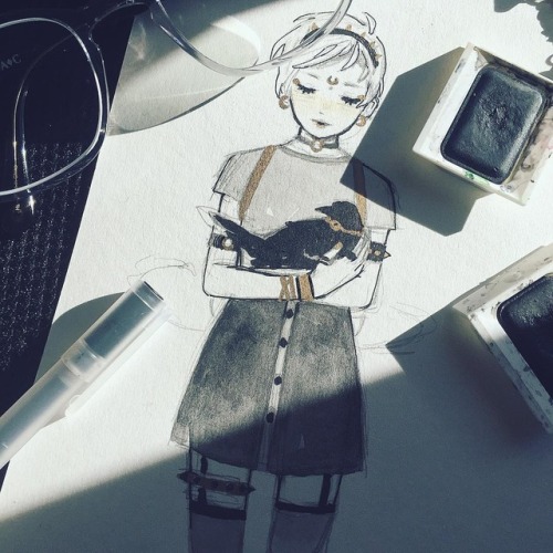 lanxin:A collection of fashion doodles of the portal witch and...