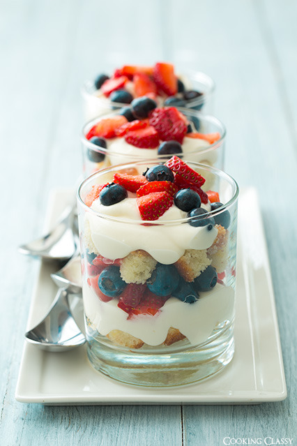 Cooking Classy Individual Berry TriflesRecipe