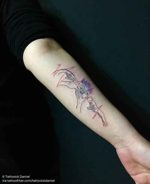 By Tattooist Daniel, done in Seoul. http://ttoo.co/p/31599 contemporary;facebook;inner forearm;medium size;sketch work;tattooistdaniel;twitter