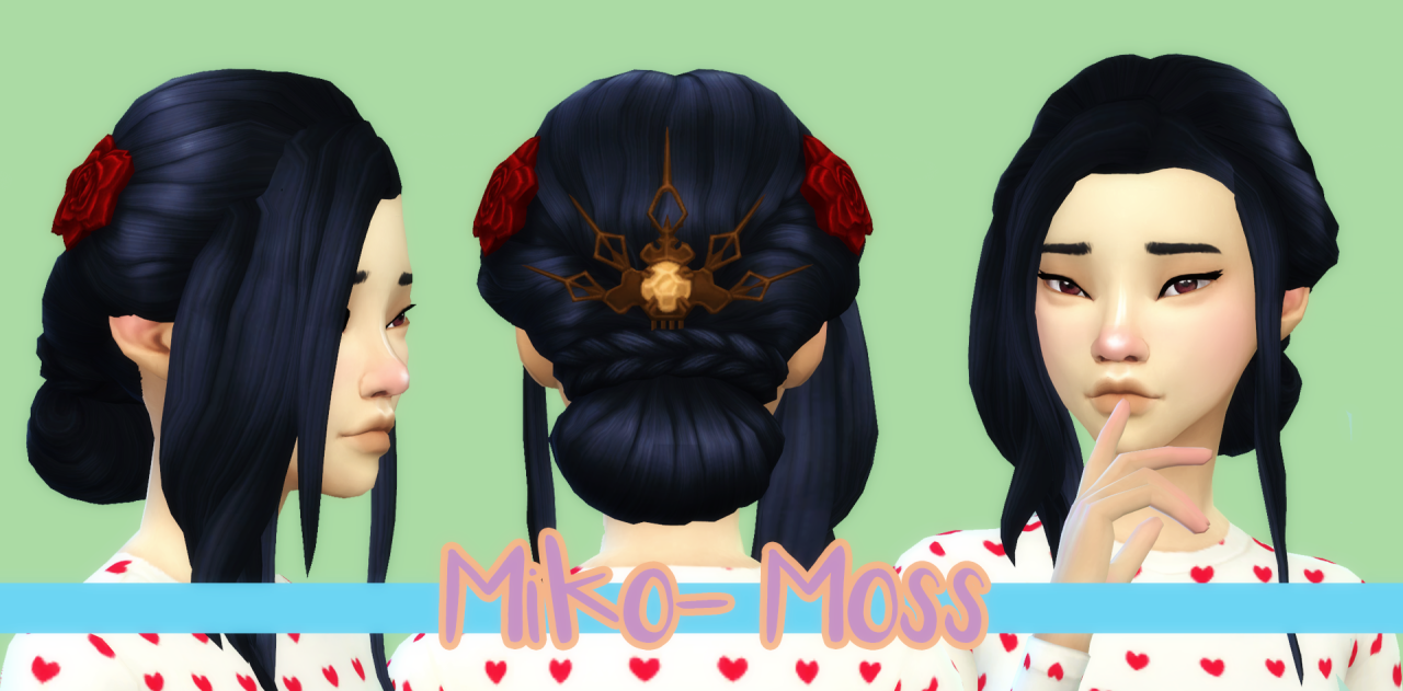 Sims 4 vampire hair cc