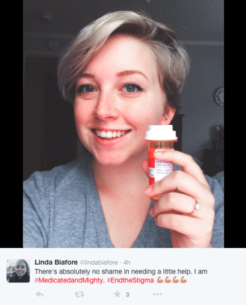 micdotcom:Women are tweeting antidepressant selfies to fight...