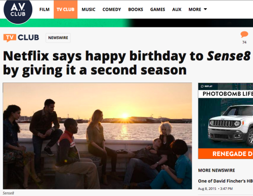 HOW CUTE, NETFLIX. As part of the premise, Sense8′s main...