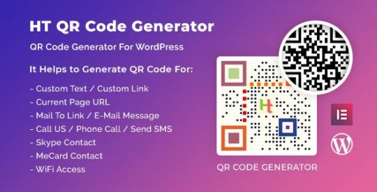 HT QR Code Generator for WordPress v1.0.0 Nulled
