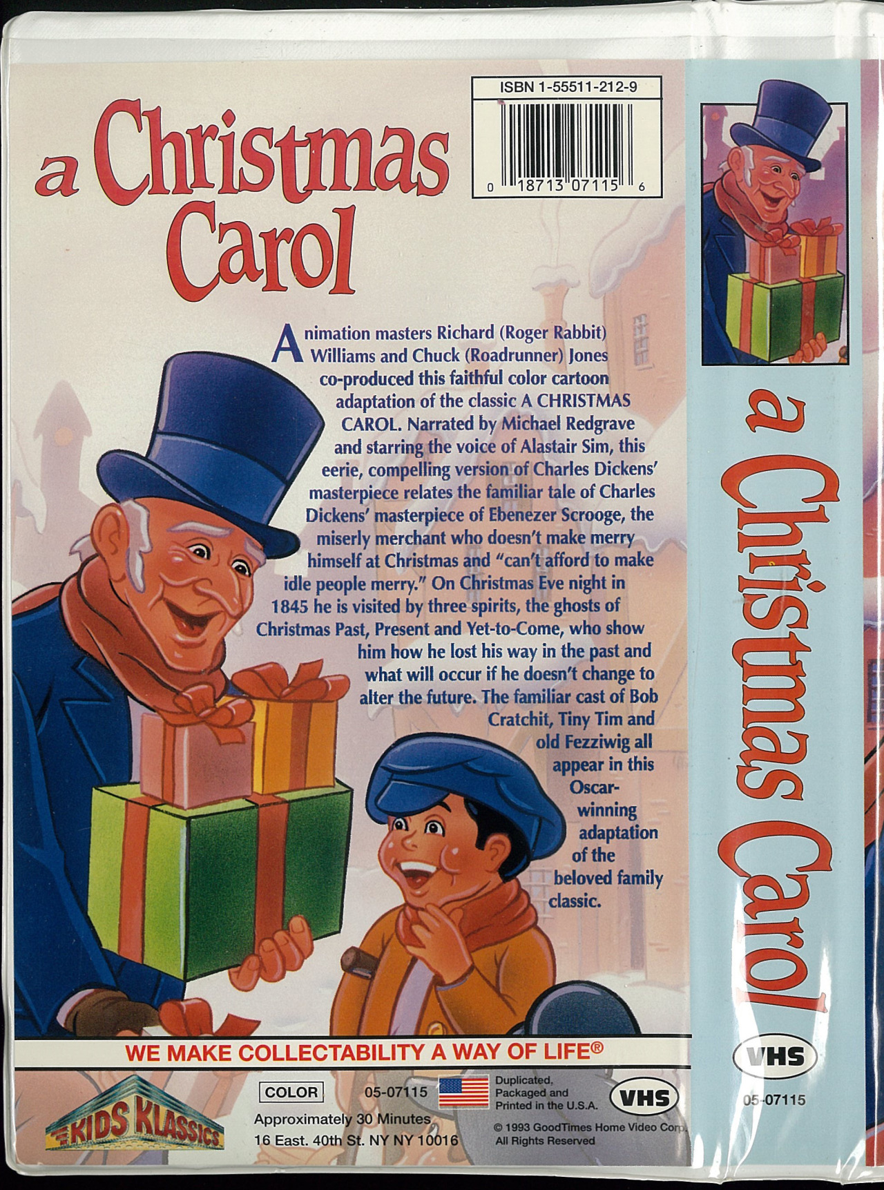 The VCR from Heck, A CHRISTMAS CAROL (1971 version, Kids Klassics...