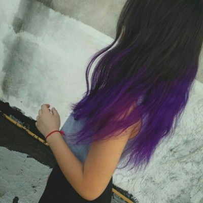 Dip Dyed Purple Tumblr