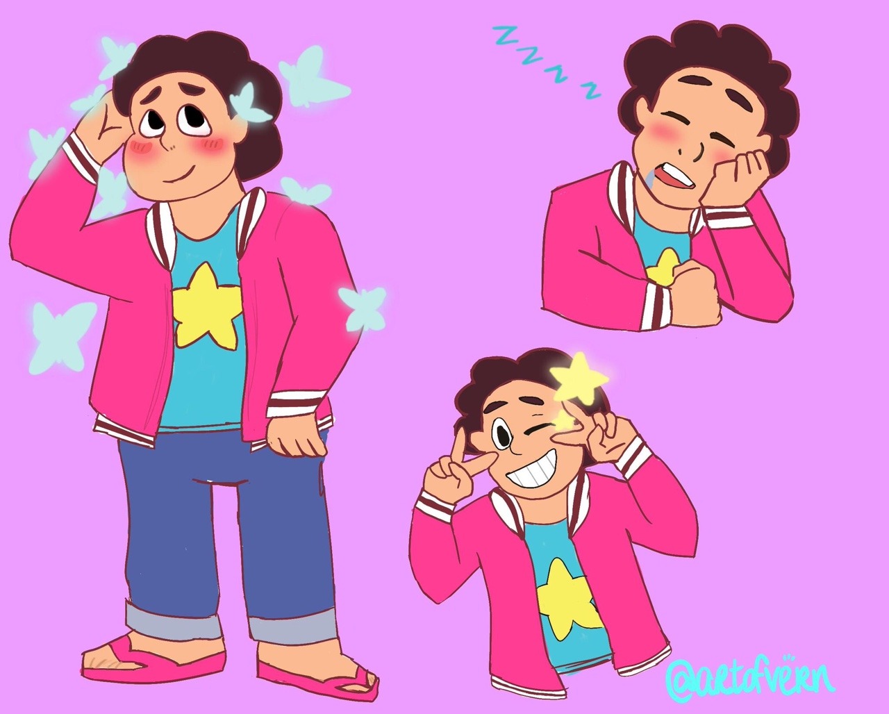 Steven has a neck everyone ,,,
I had to draw our boy LOOK HOW HE’S GROWN !!!