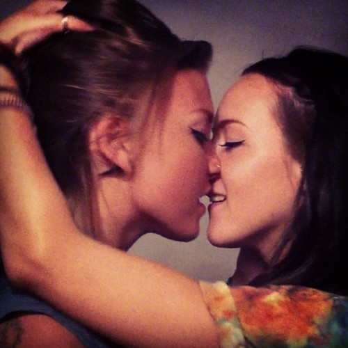 Lesbian kisses