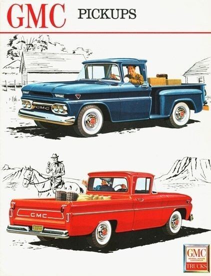 elza32358:1962 GMC Pickups advertisement.