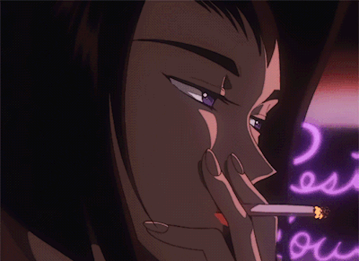anime girl with a cigarette | Tumblr