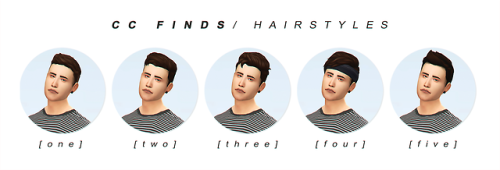 its-adrienpastel:cc finds / male hairstyles ; psd by @smubuhone...