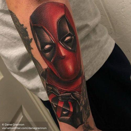 By Dane Grannon, done in Hull. http://ttoo.co/p/34834 big;cartoon;danegrannon;deadpool;facebook;fictional character;film and book;forearm;marvel character;marvel;patriotic;twitter;united states of america
