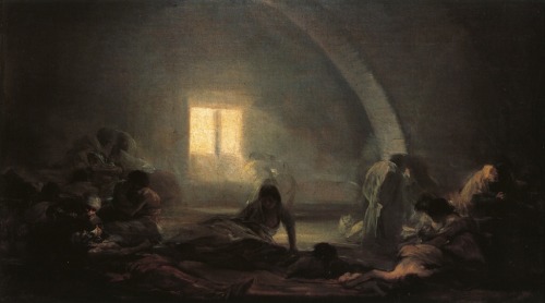 scribe4haxan:Plague Hospital (1800) - Francisco Goya