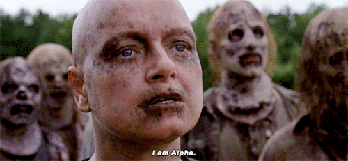 Image result for alpha the walking dead gif