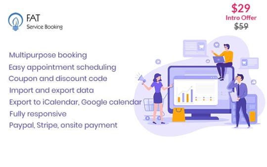 Fat Services Booking v2.9 – Automated Booking and Online Scheduling Nulled